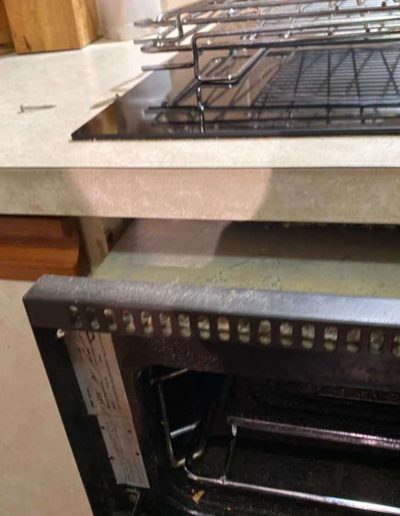 Old oven replaced with new with stainless steel trims in Golden Grove